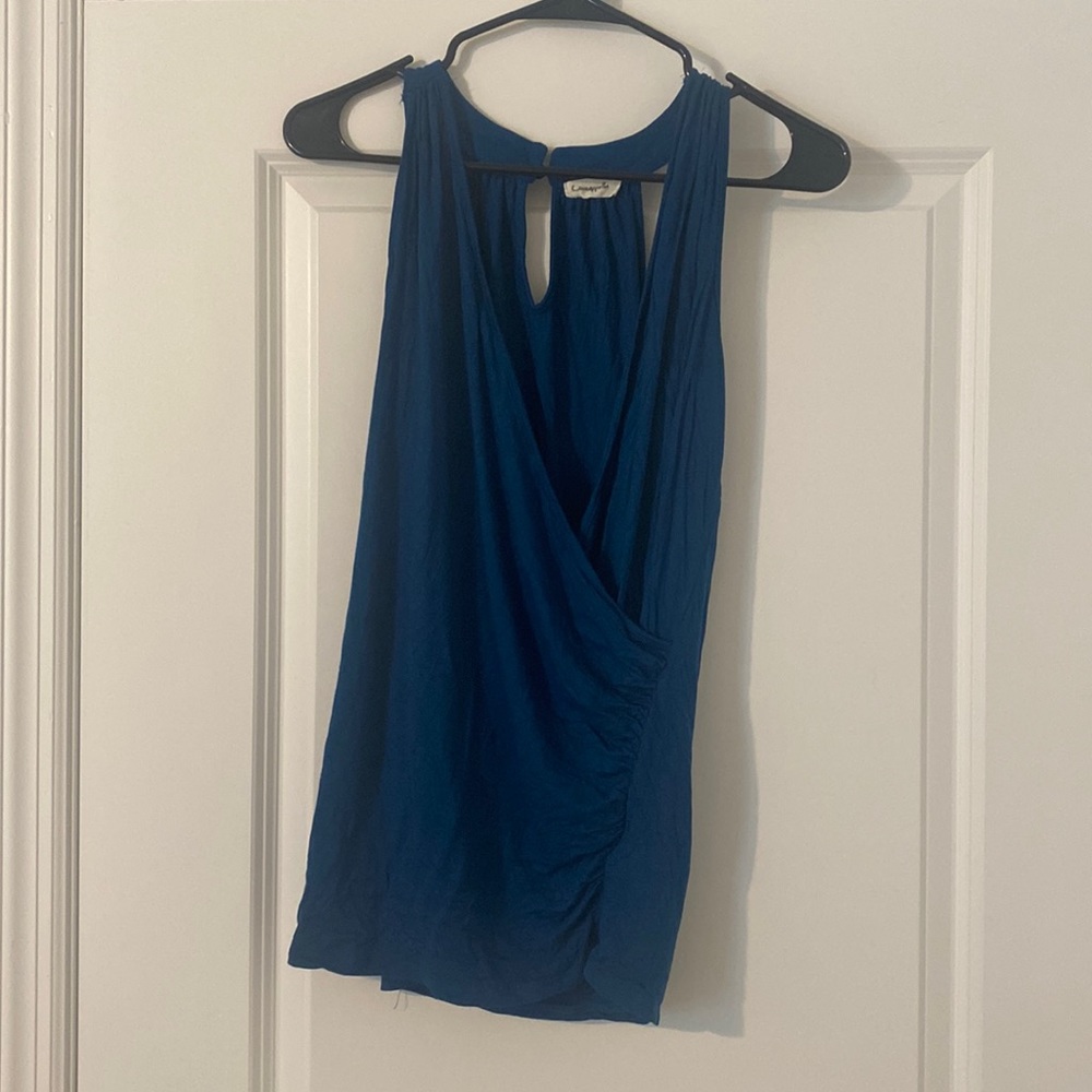 Loveappella blue tank top